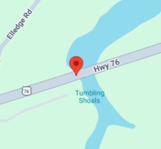 Bridge to close this week on U.S. 76 at Tumbling Shoals